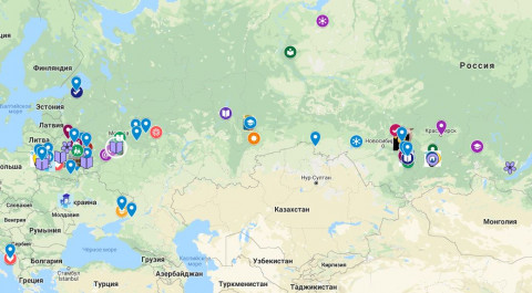 Карта участников КП-19